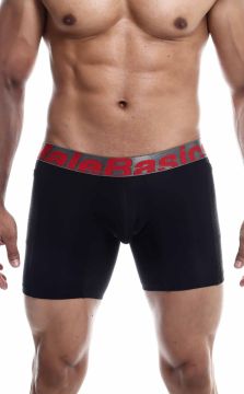 MaleBasics boxer brief crafted from Tabita, Tecno, and Yael fabrics, designed for high-intensity activities with a focus on moisture management and temperature regulation.