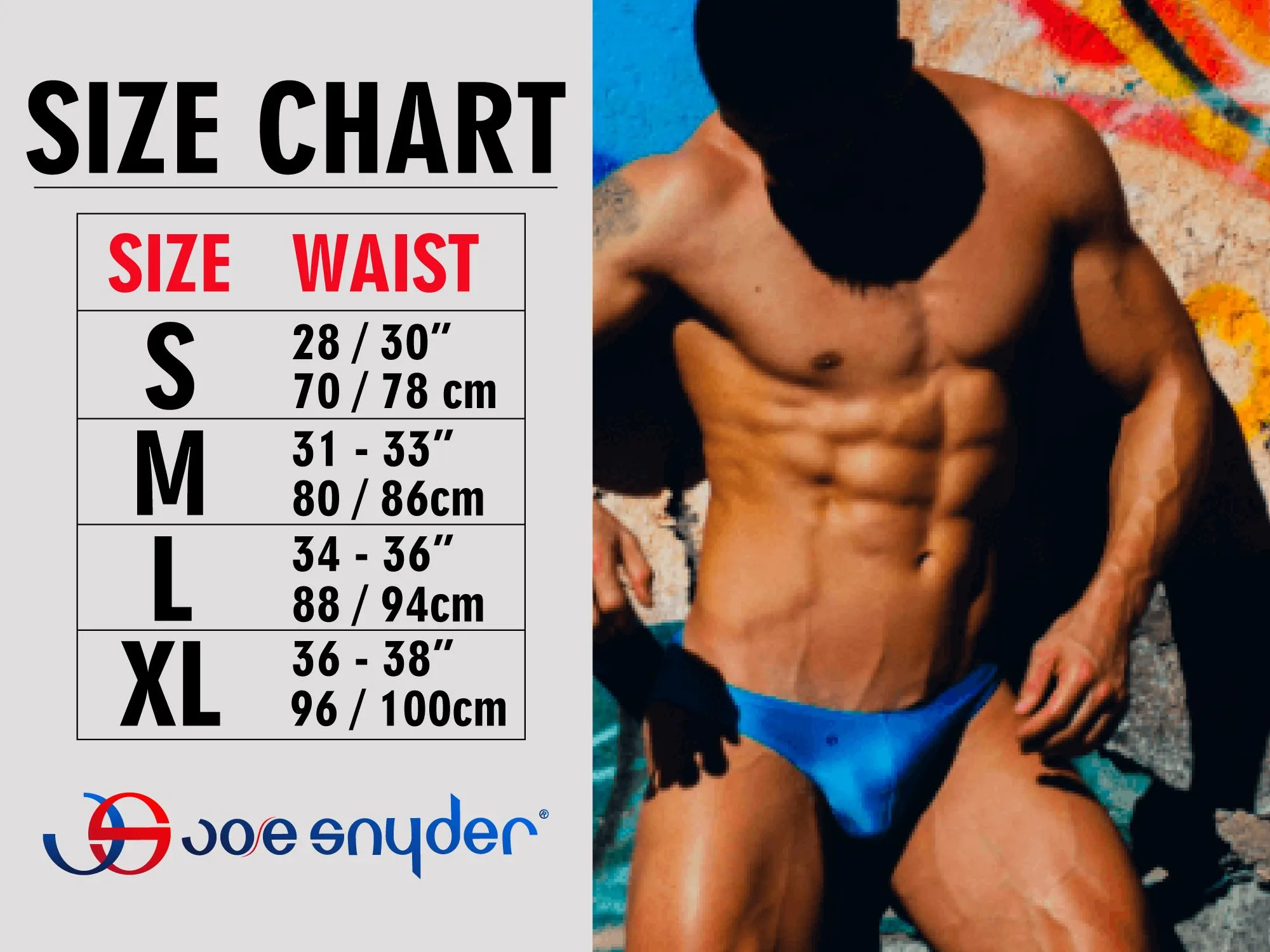 Joe Snyder Size Chart